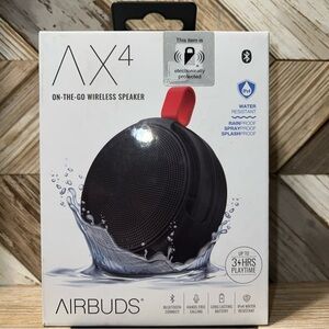 AX4 Black Portable Wireless Speaker